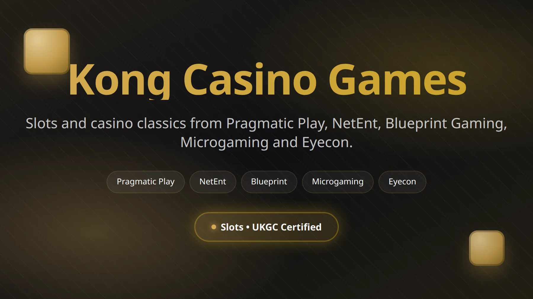 Kong Casino games library — slots, live tables and jackpots